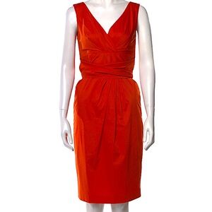 Max Mara brick orange cotton dress - like new, size S-M